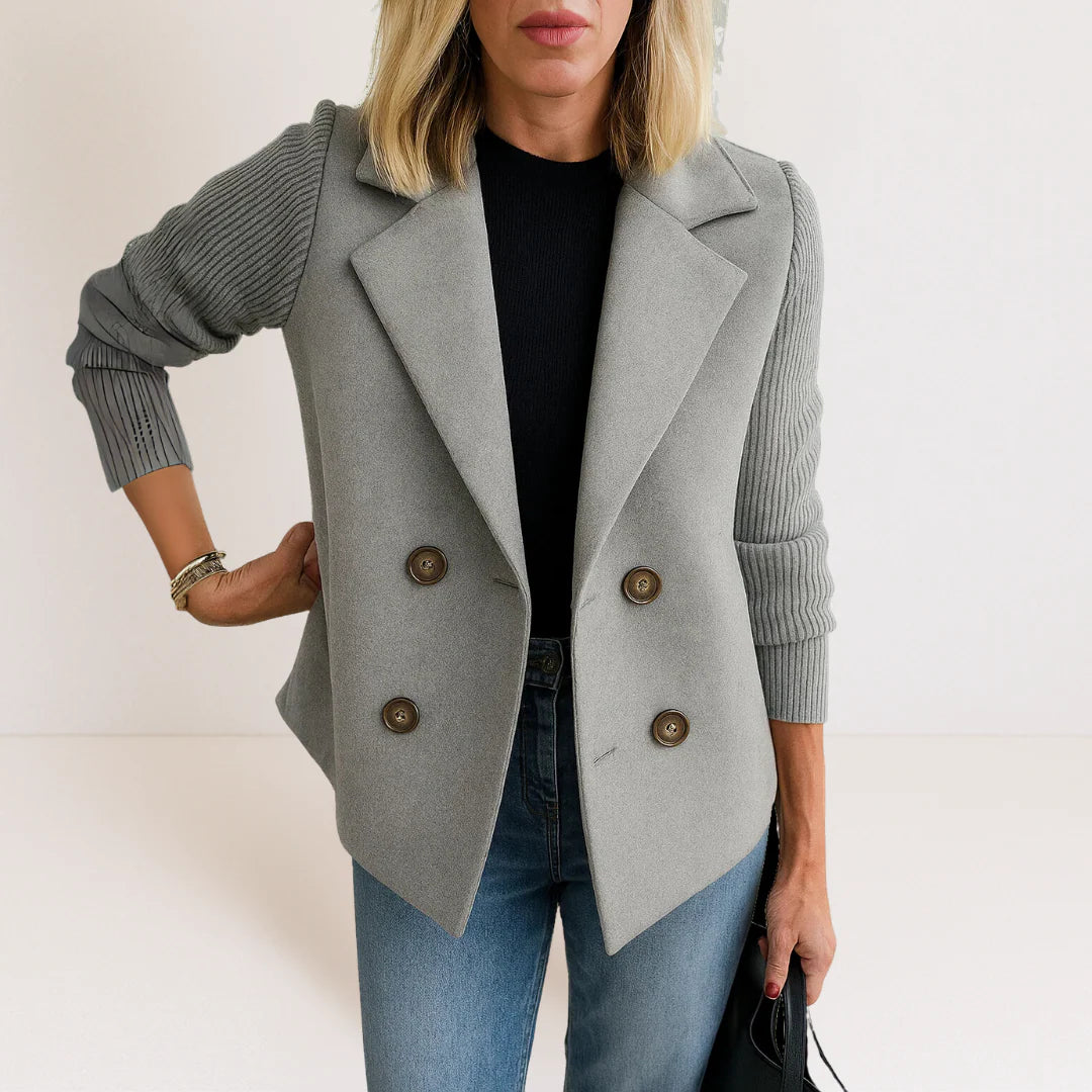 Camela™ Blazer à Manches Tricotées