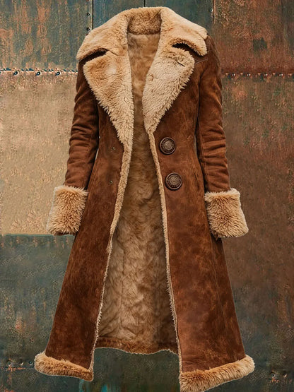 Guylène™ Manteau en Fourrure Douce