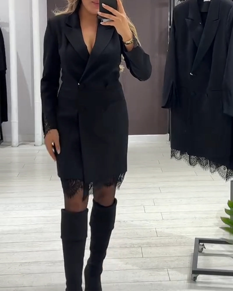 Arlena™ | Robe Tailleur Col V Moderne