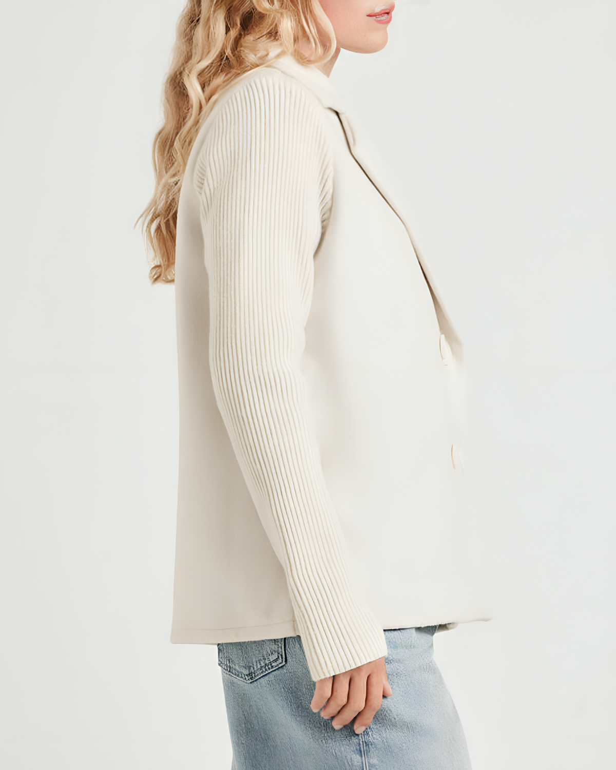 Camela™ Blazer à Manches Tricotées