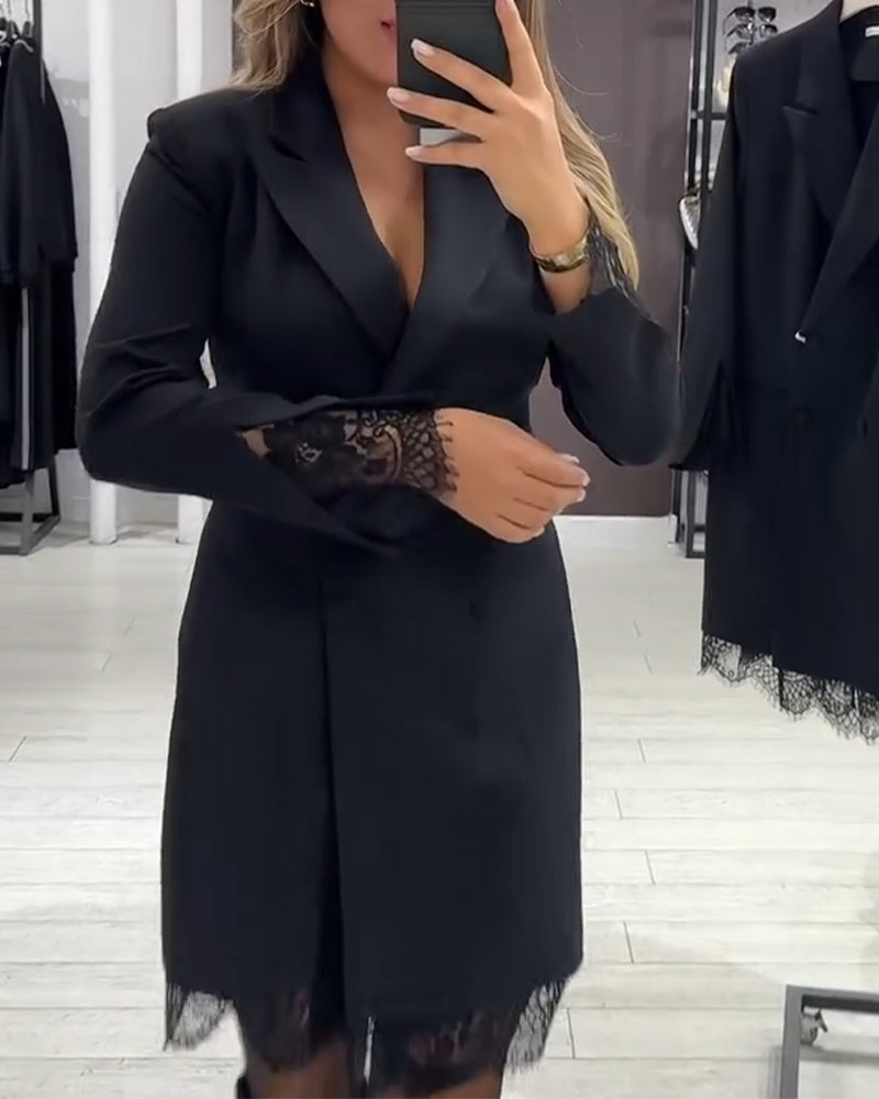 Arlena™ | Robe Tailleur Col V Moderne