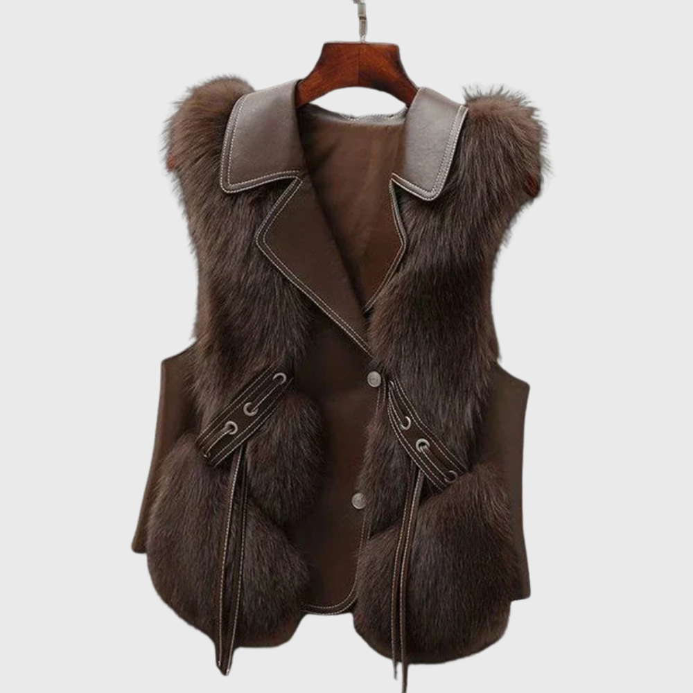 Gilet en cuir élégant