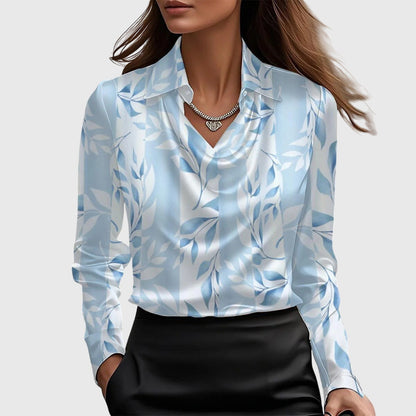 Mirela™ | Blouse Satinée Plissée