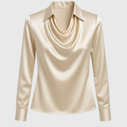 Mirela™ | Blouse Satinée Plissée