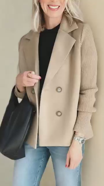 Camela™ Blazer à Manches Tricotées